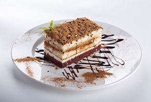 Tiramisu on a Plate